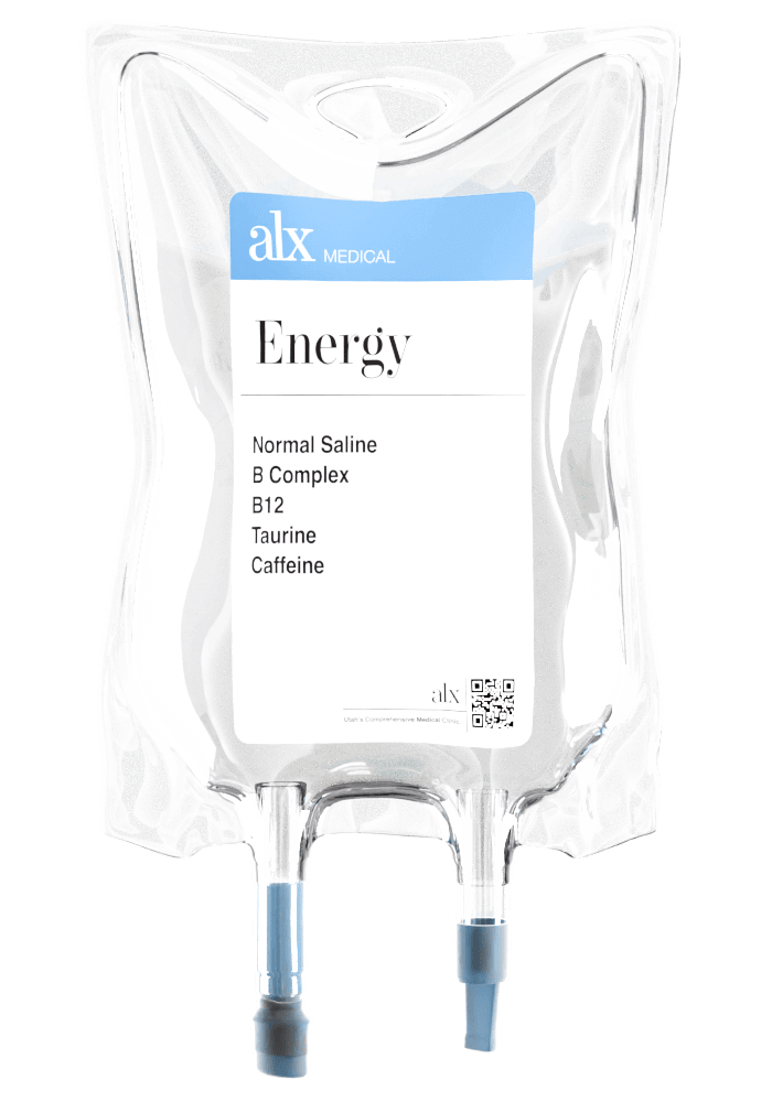 Energy IV Bag: Normal Saline  B Complex  B12 Taurine  Caffeine